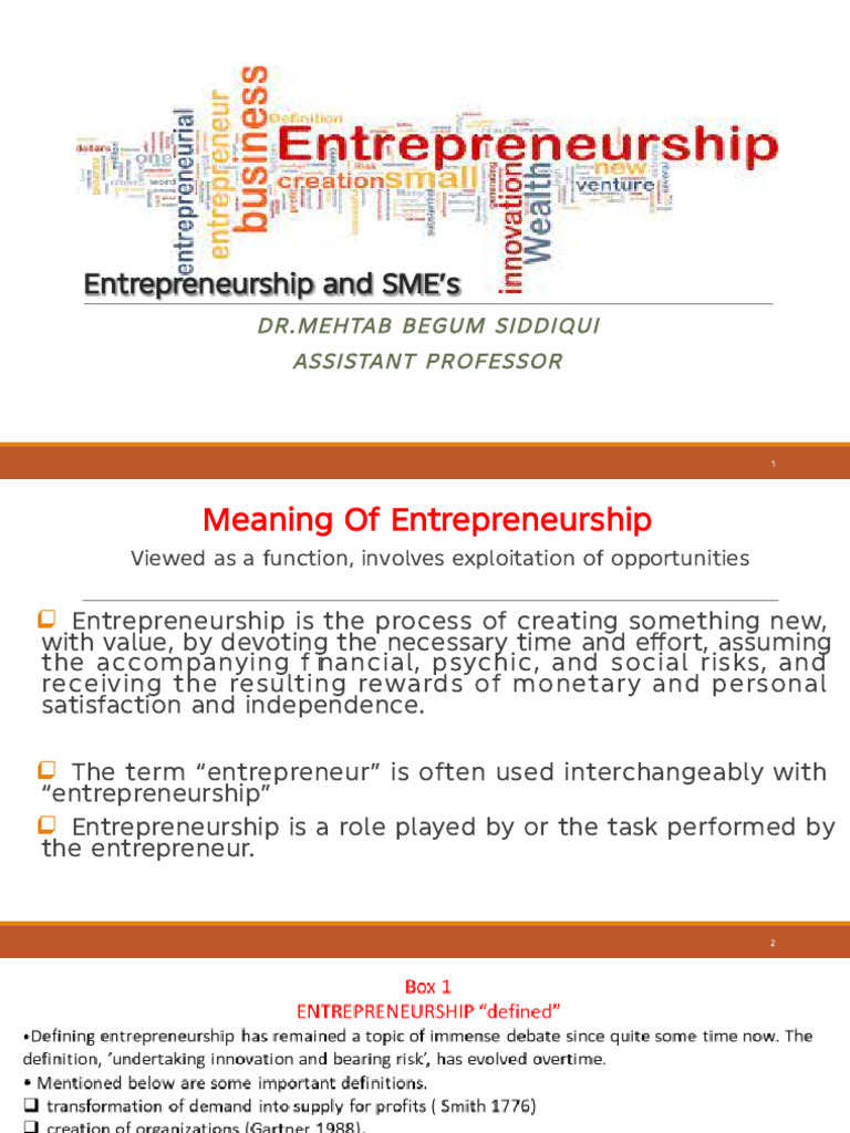 Types and Importance of Entrepreneurship | PDF | Entrepreneurship ...
