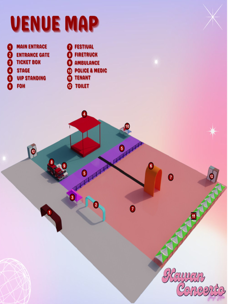 Venue Map Overview and Key Areas | PDF