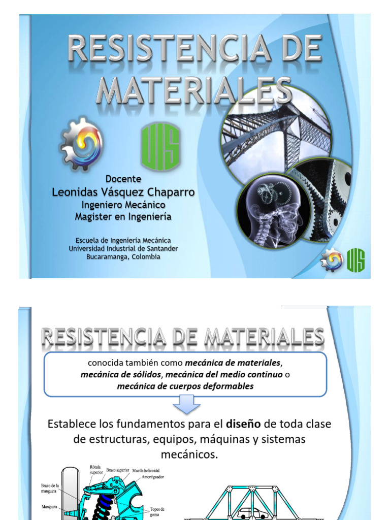 Clase 1 | PDF | Resistencia de materiales | Ingeniería