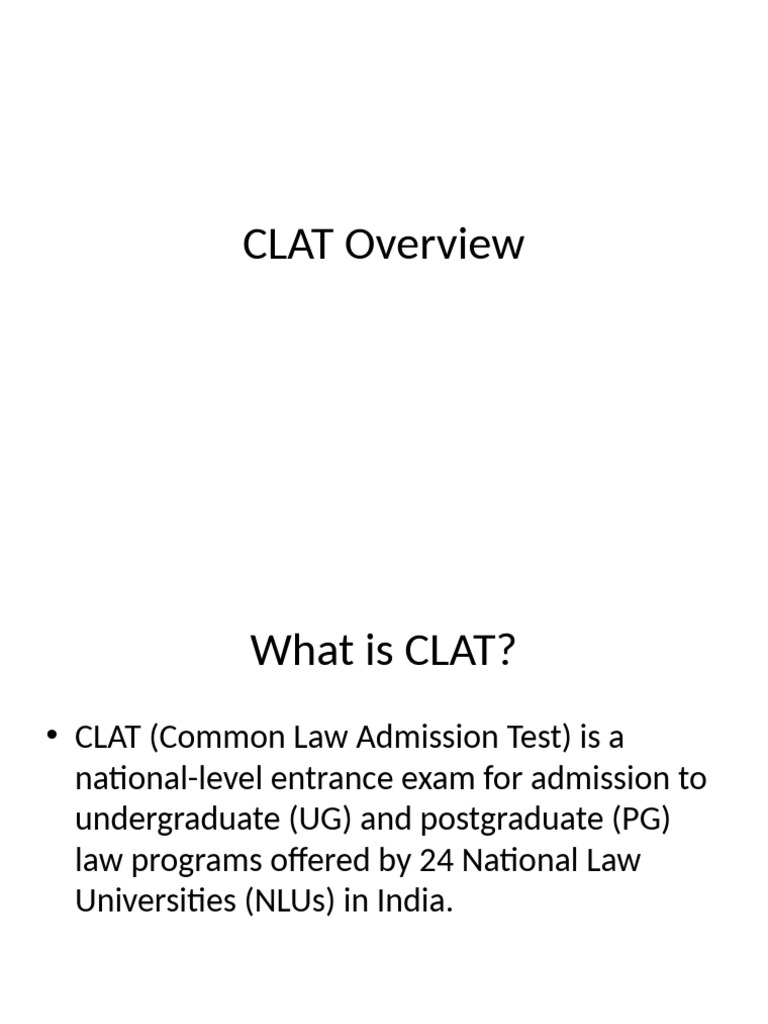 CLAT Exam Overview and Study Resources | PDF | Qualifications | Tests