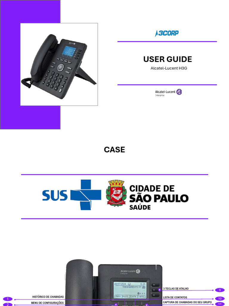 Guia de Uso do Aparelho Alcatel-Lucent H3G | PDF | Informática