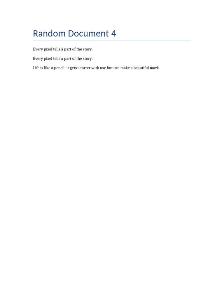 Random Doc 4 | PDF