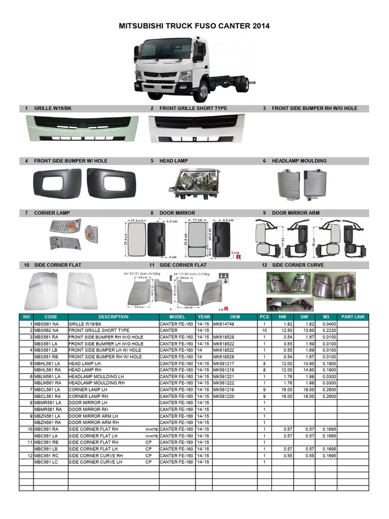 FUSO Canter 他　カタログ14冊 FUSO Canter 他 カタログ14冊 FUSO Canter 他 カタログ14冊 FUSO