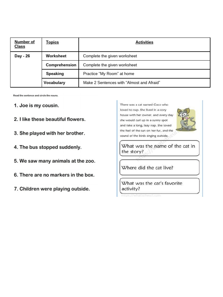 YEC - S1 - Day 26 (Homework) | PDF