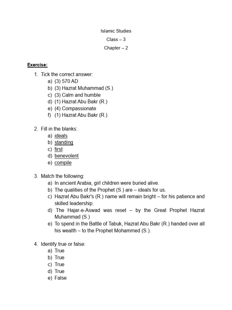 Hazrat Abu Bakr (R.) in Islamic Studies | PDF | Muhammad | Prophets And ...