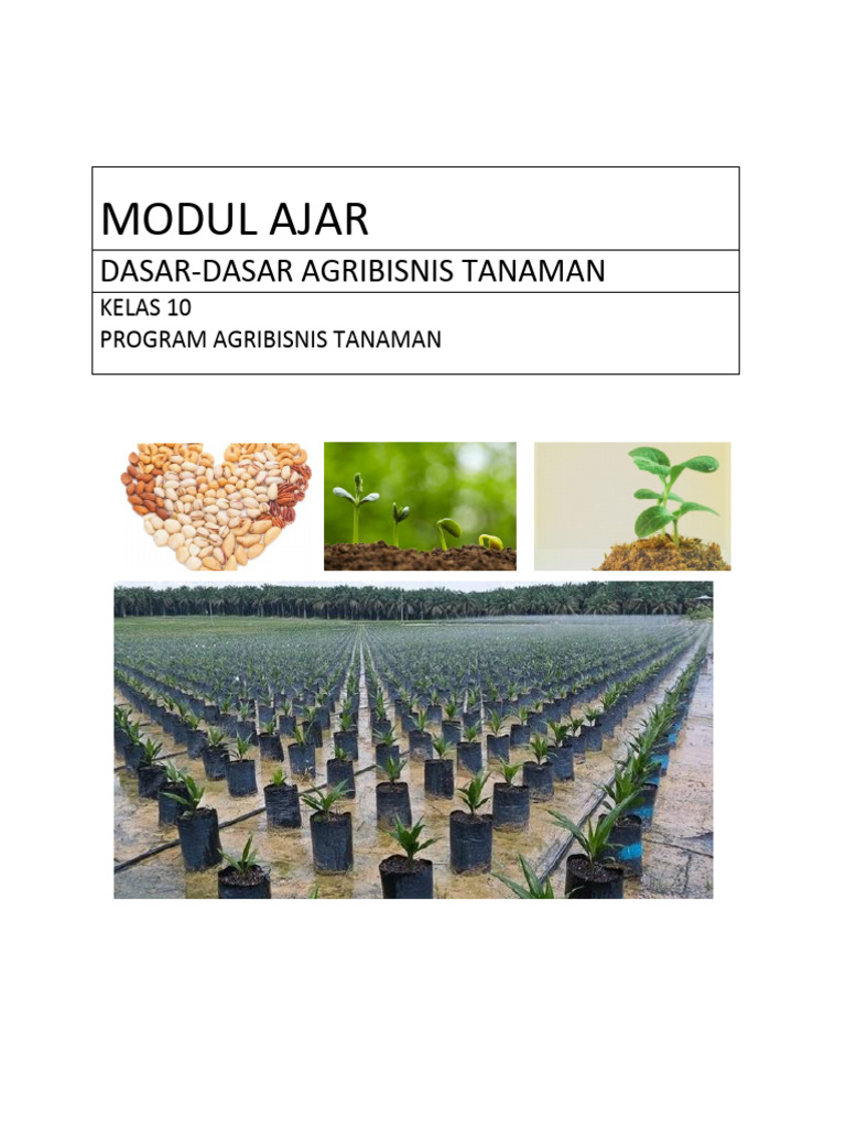 Pelajaran ATHP - Materi Agribis Tanm | PDF