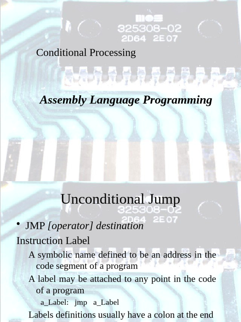 7 Branching 6 Exercises To Solve Conditional Jumps and High Level To ...