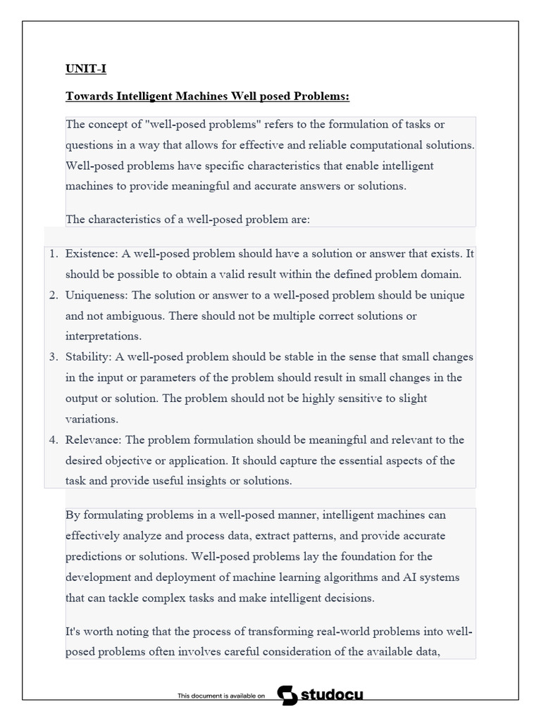 Well-Posed Problems in Machine Learning | PDF | Machine Learning ...