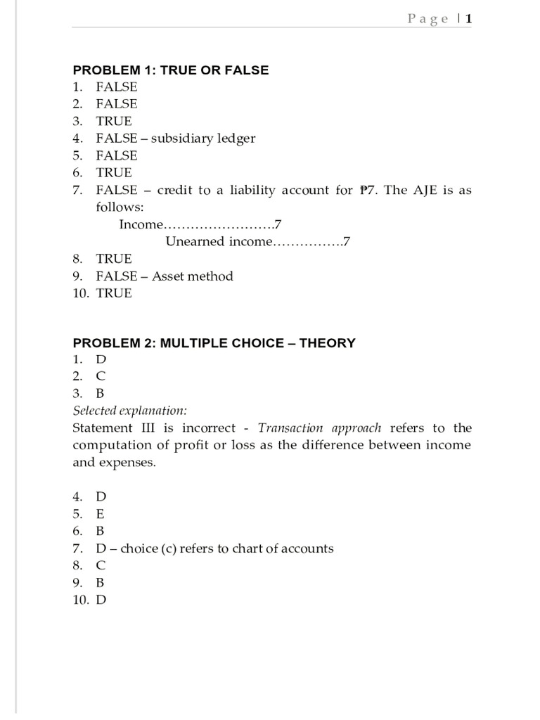 Intermediate Accounting-Chapter 1-9 (Answer) | PDF