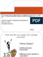 The College Process Puzzle PowerPoint