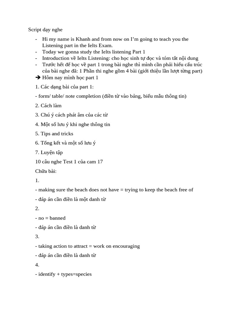 Script D y Nghe | PDF