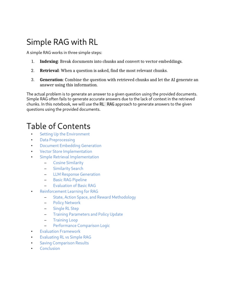 RAG with Reinforcement Learning Overview | PDF | Euclidean Vector ...