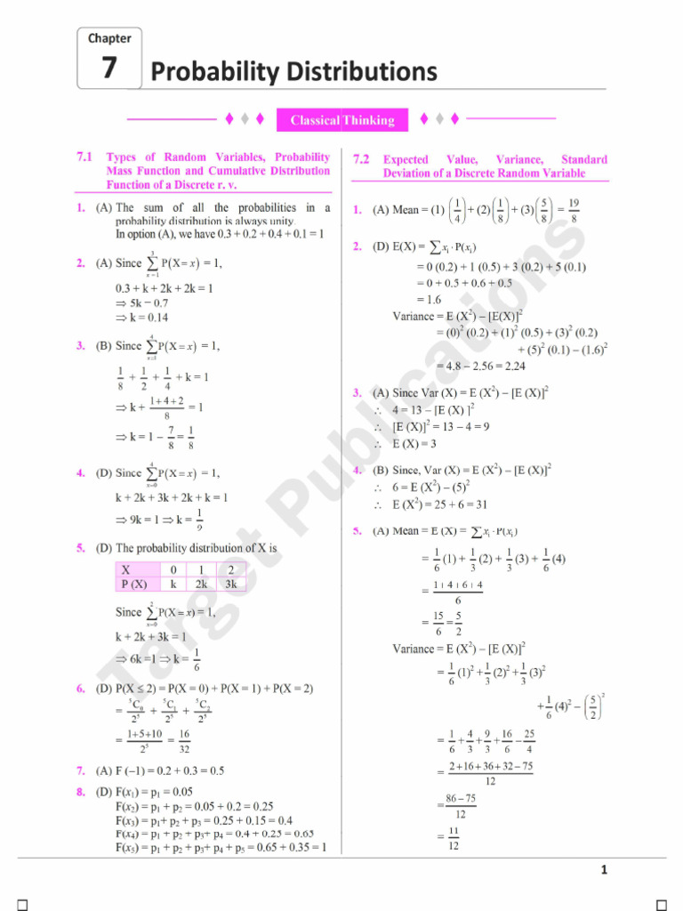 MHT-CET Foundation - XII Maths - Solutions To MCQs of The Chapter ...
