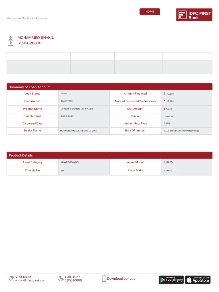 Sample Merchant Account Statement | PDF | Banks | Loans