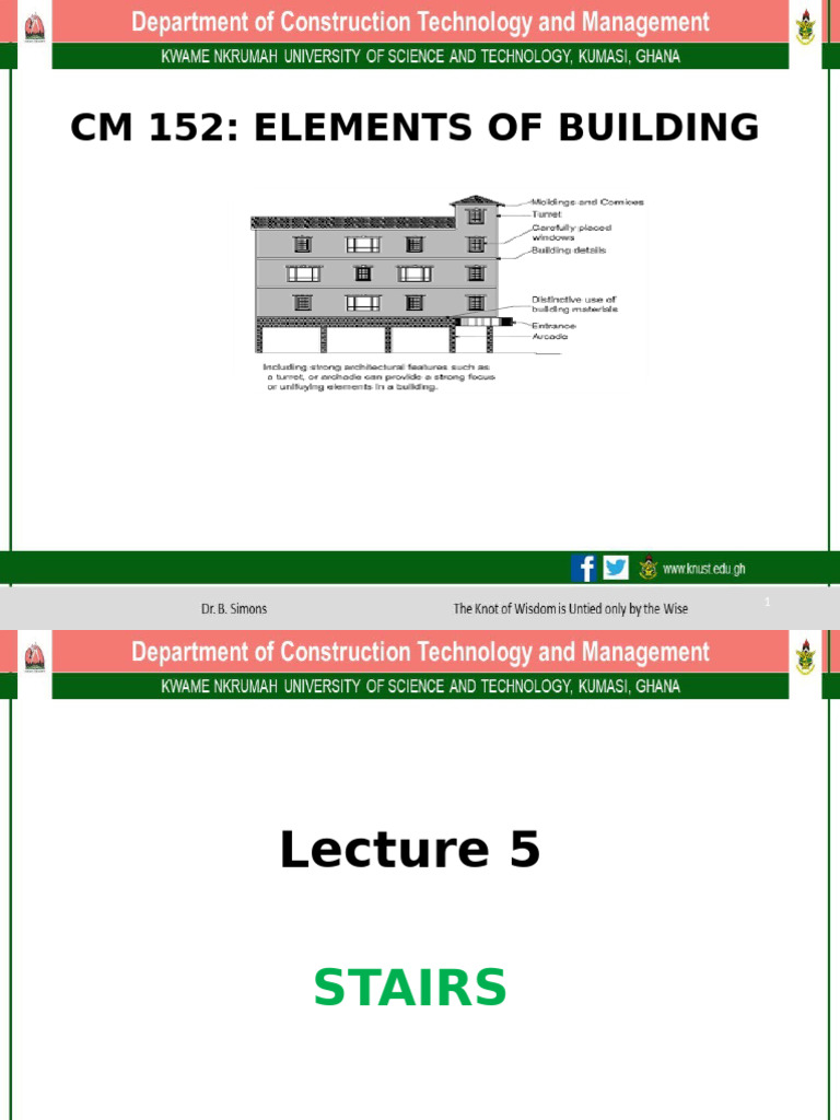 Lecture 5 | PDF | Stairs | Architectural Elements