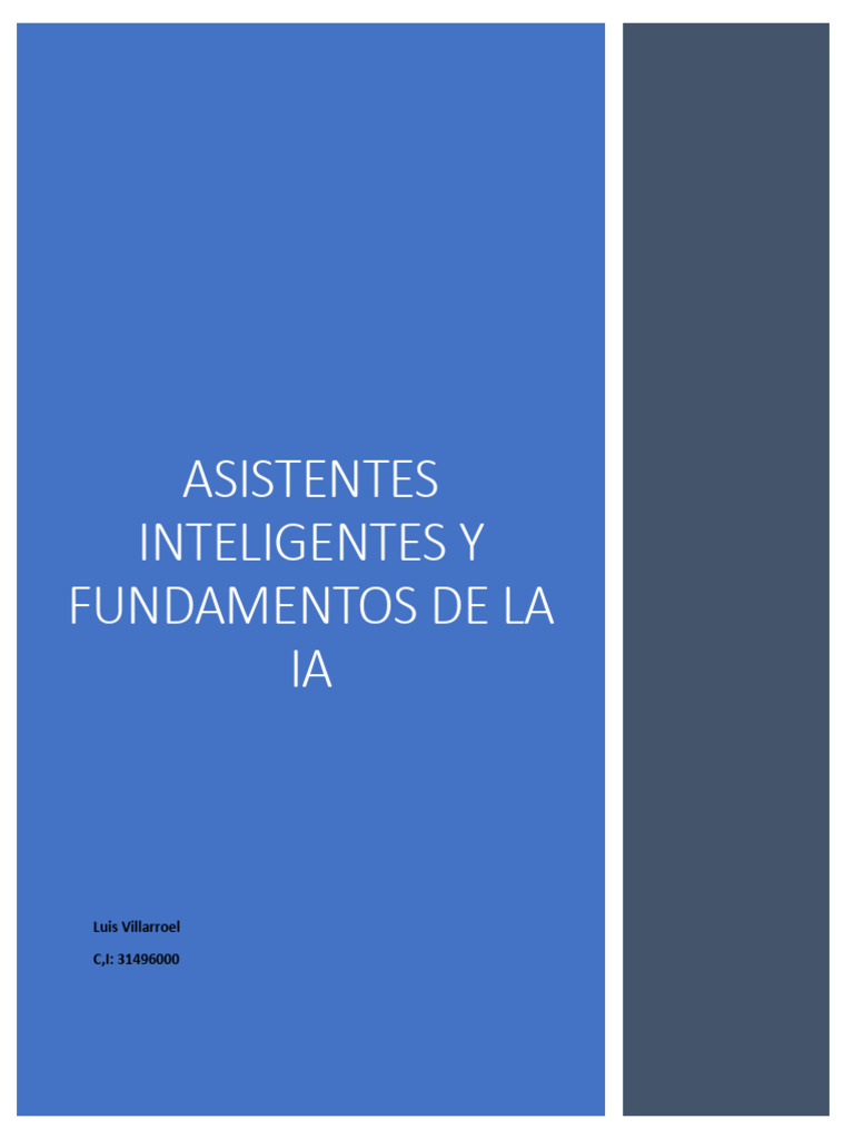 Fundamentos y Aplicaciones de IA | PDF | Inteligencia artificial ...