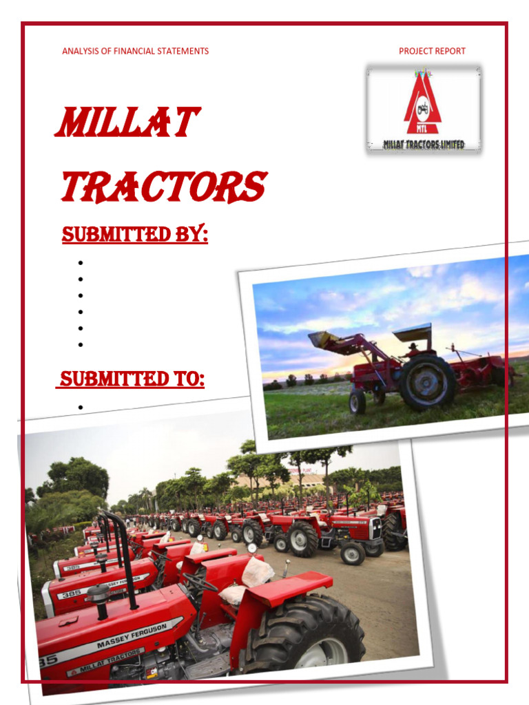 Millat Tractors Financial Analysis Report | PDF | Working Capital | Expense