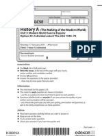 Edexcel History a Unit 3C January 2011