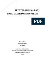 Makalah Tatalaksana Bayi Baru Lahir Dan Imunisasi