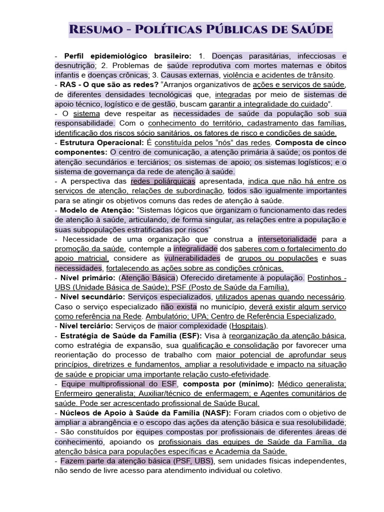 Políticas Públicas de Saúde no Brasil | PDF | Politica Social | Sistema ...