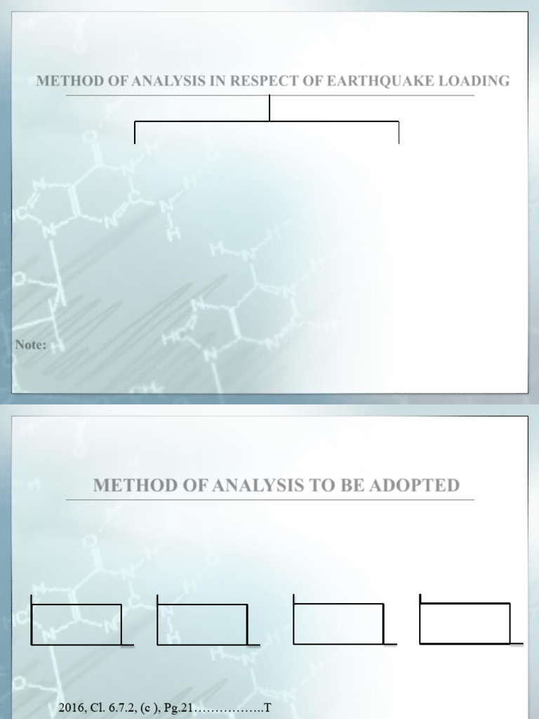 Earthquake Loading Analysis Methods | PDF