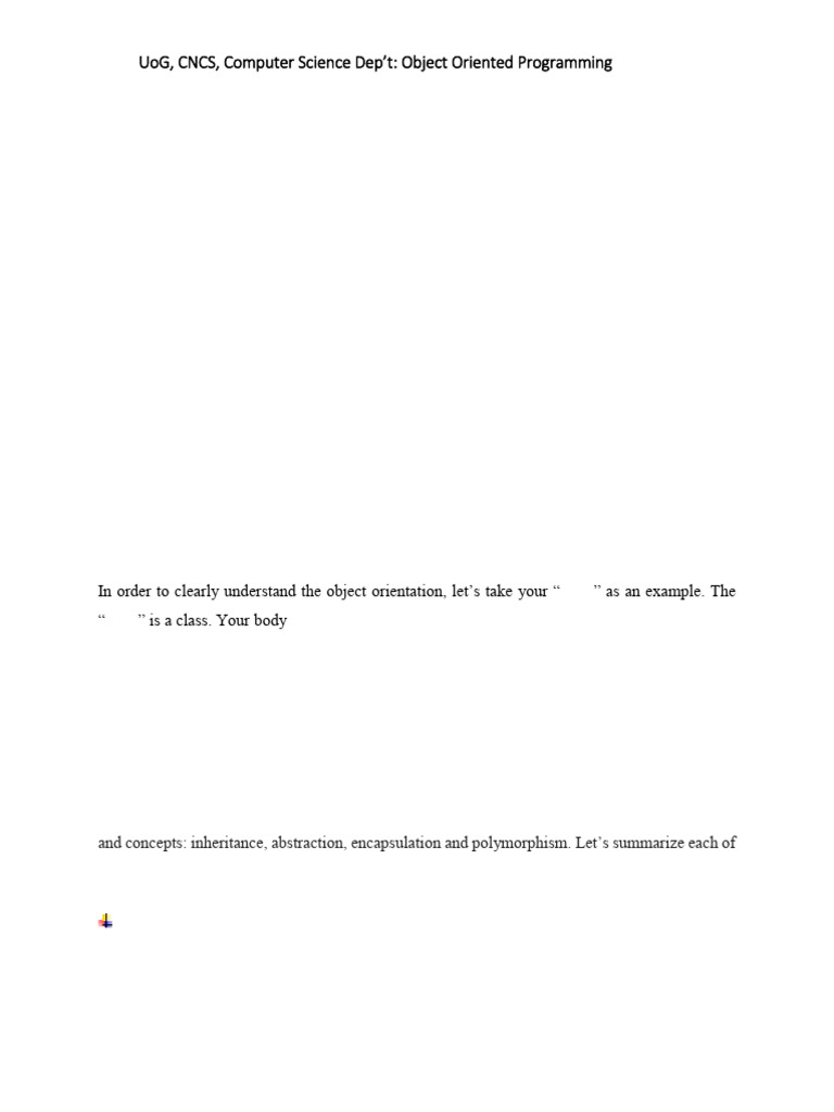 Object-Oriented Programming Concepts | PDF | Assembly Language | Object ...