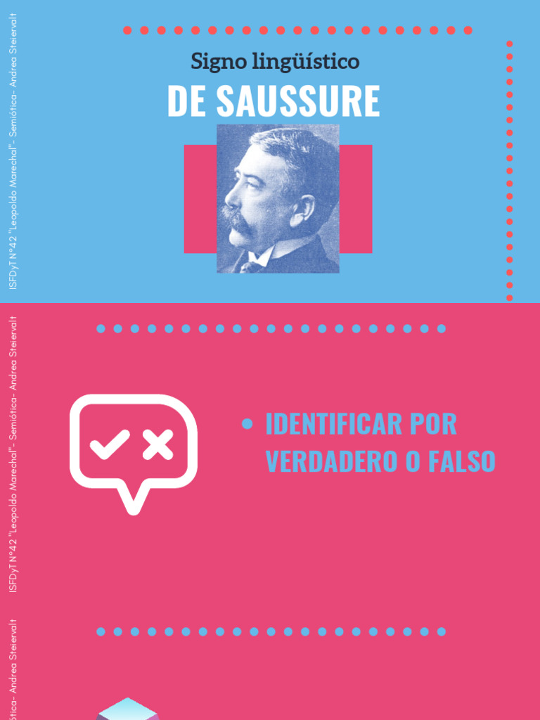 Signo Lingüístico - Verdadero o Falso | PDF | Semiótica | Lingüística