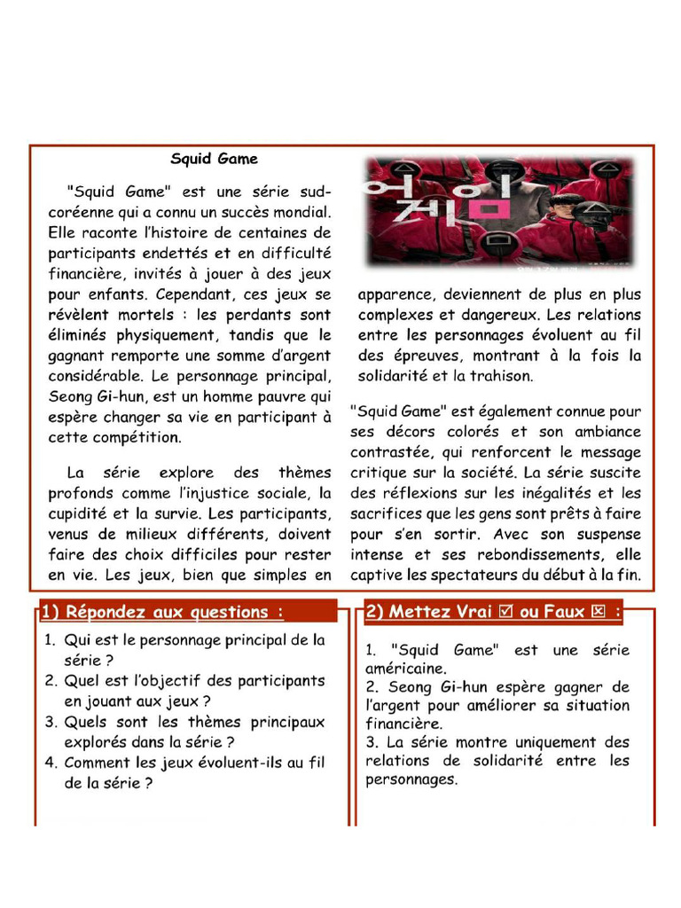 Squid Game | PDF