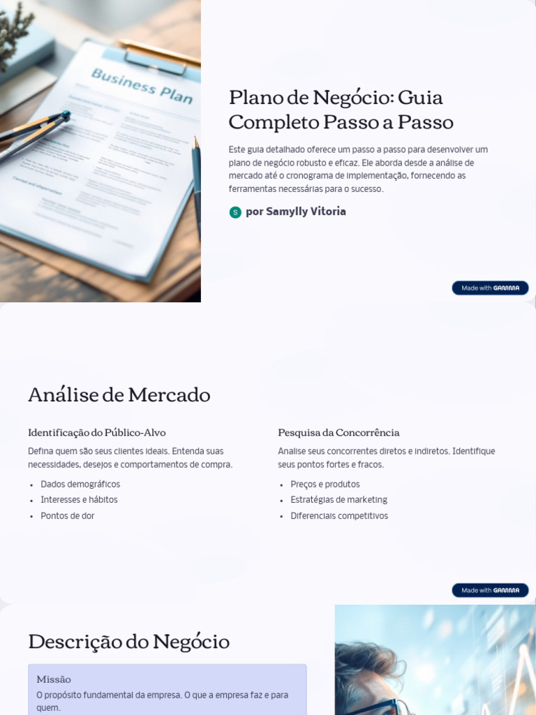 Guia Completo para Plano de Negócio | PDF | Marketing | Business