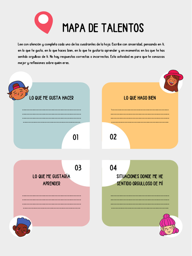 Mapa de Talentos para Niños | PDF