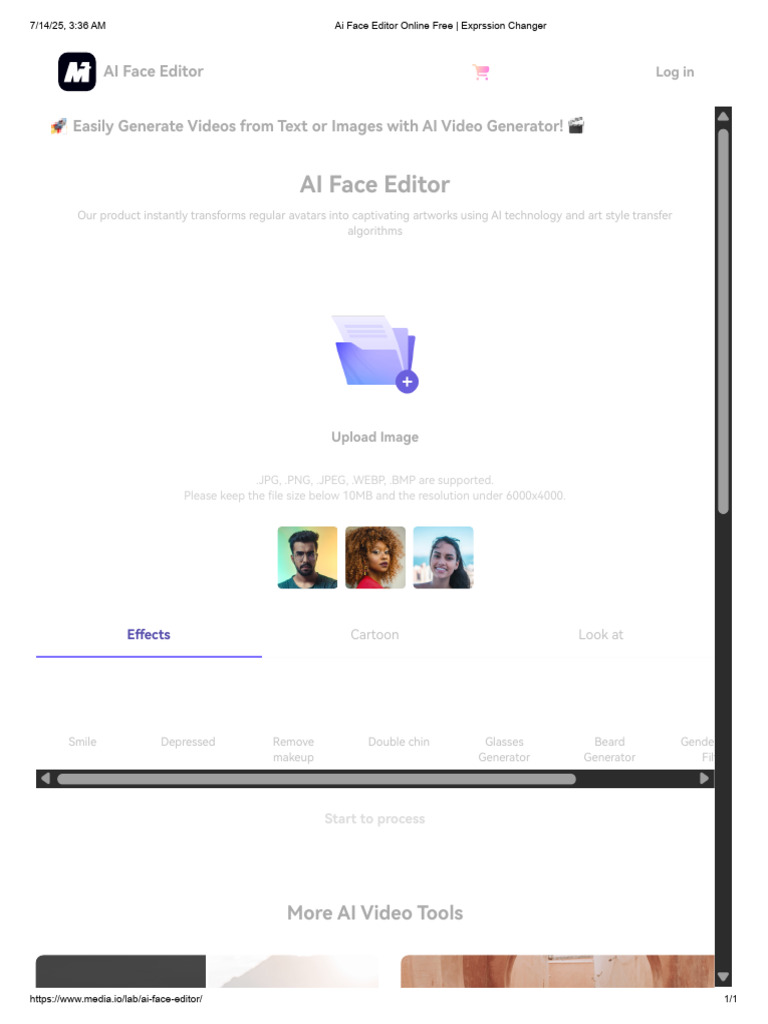 AI Face Editor: Transform Avatars Online | PDF