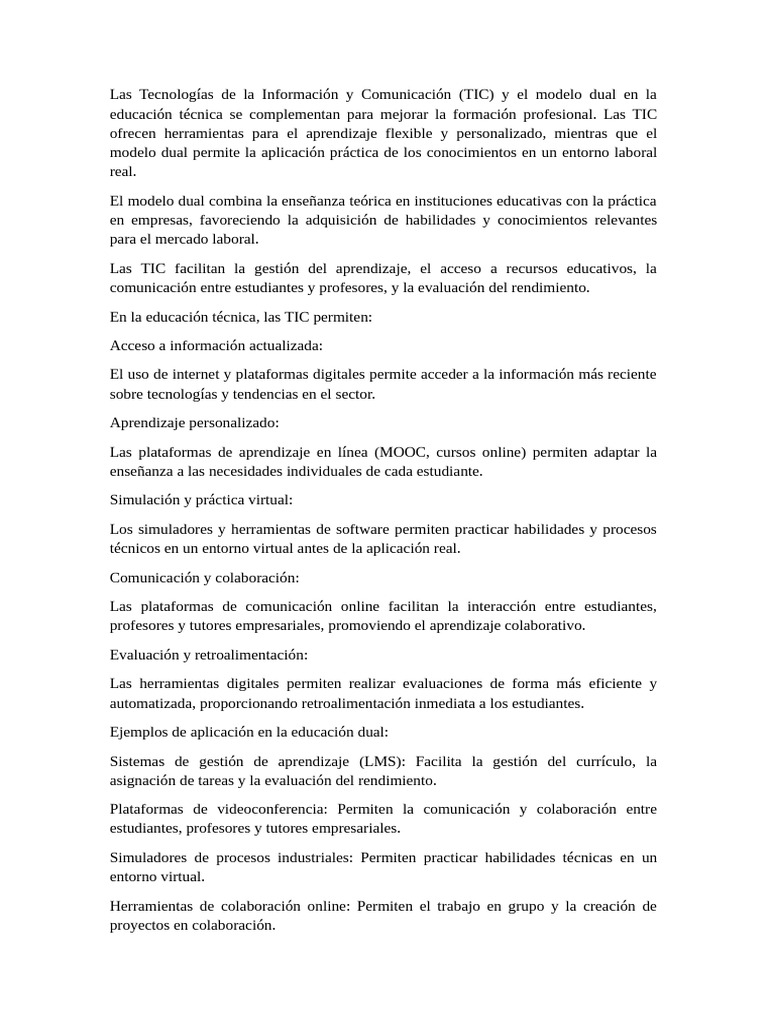 Las Tecnologías de La Información y Comunicación | PDF