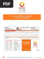 Carte Mutuelle Harmonie 2024-2025 | PDF | Dentiste