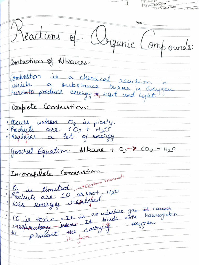 GR 8 - Chem - Reactions of Organic Compounds | PDF | Unit Processes ...