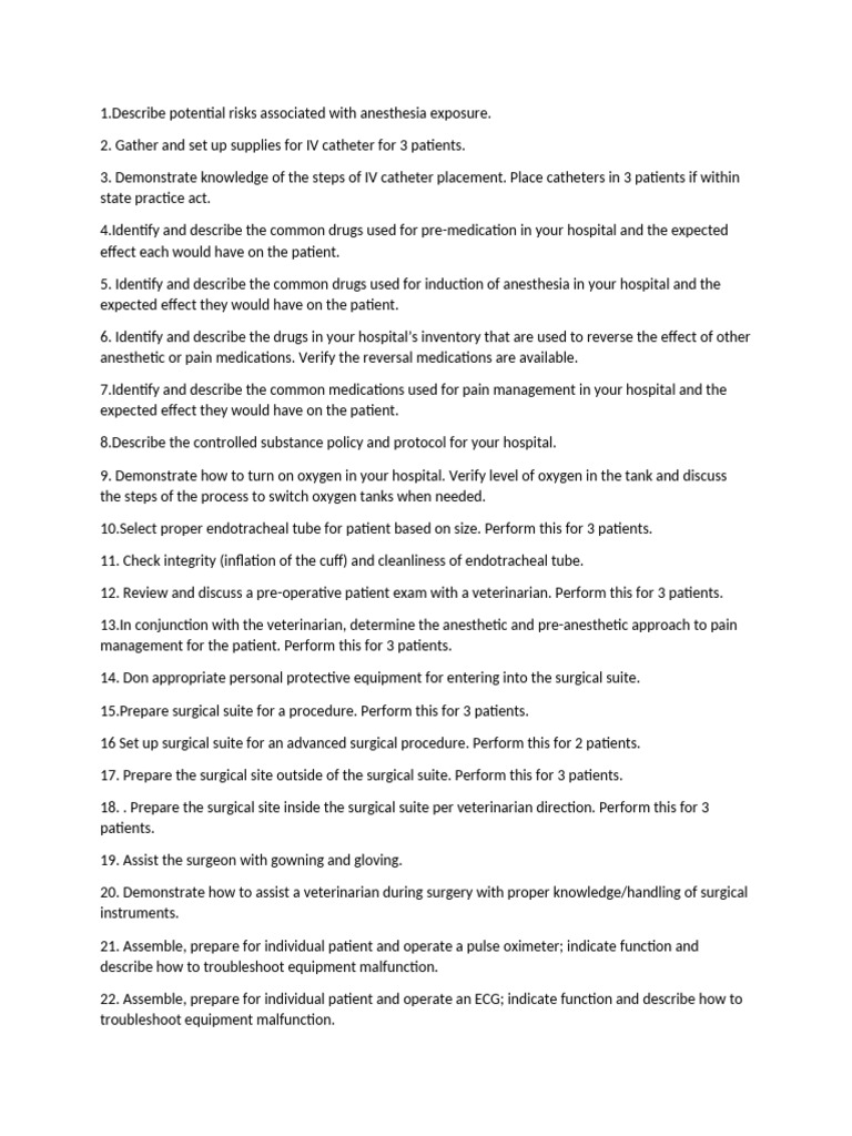 Anesthesia Safety Checklist Overview | PDF | Anesthesia | Clinical Medicine