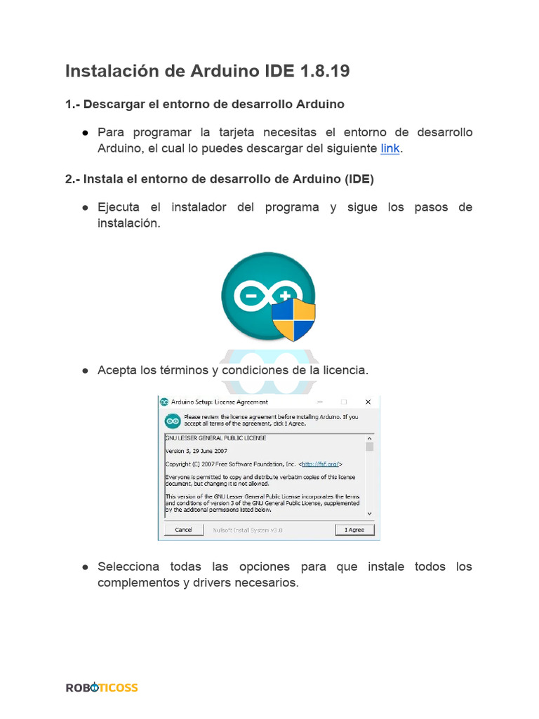 Instalación de Arduino IDE 1.8.19 | PDF