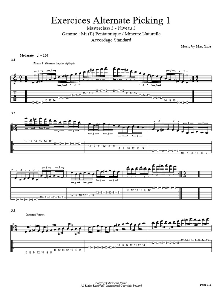 Niveau 3 Alternate | PDF | Musical Scales | Melody