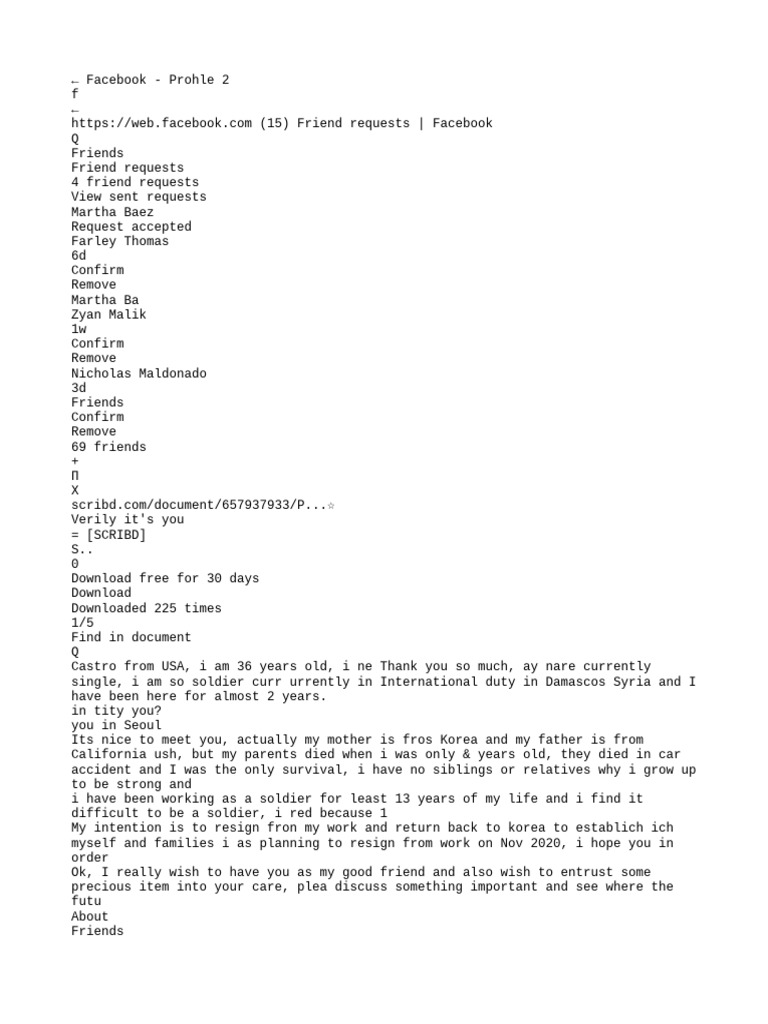 Facebook Friend Requests Overview | PDF