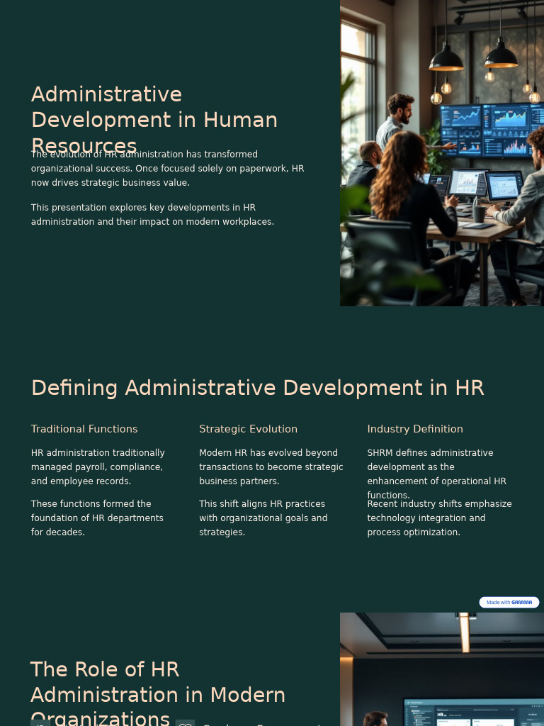 Administrative Development in Human Resources | PDF | Human Resources ...