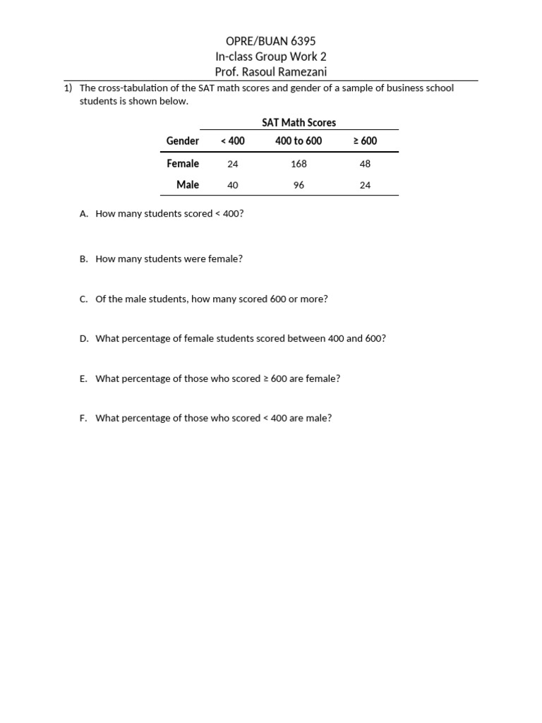 02 - Tabular Description of Data | PDF