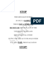 Sample Manuscript