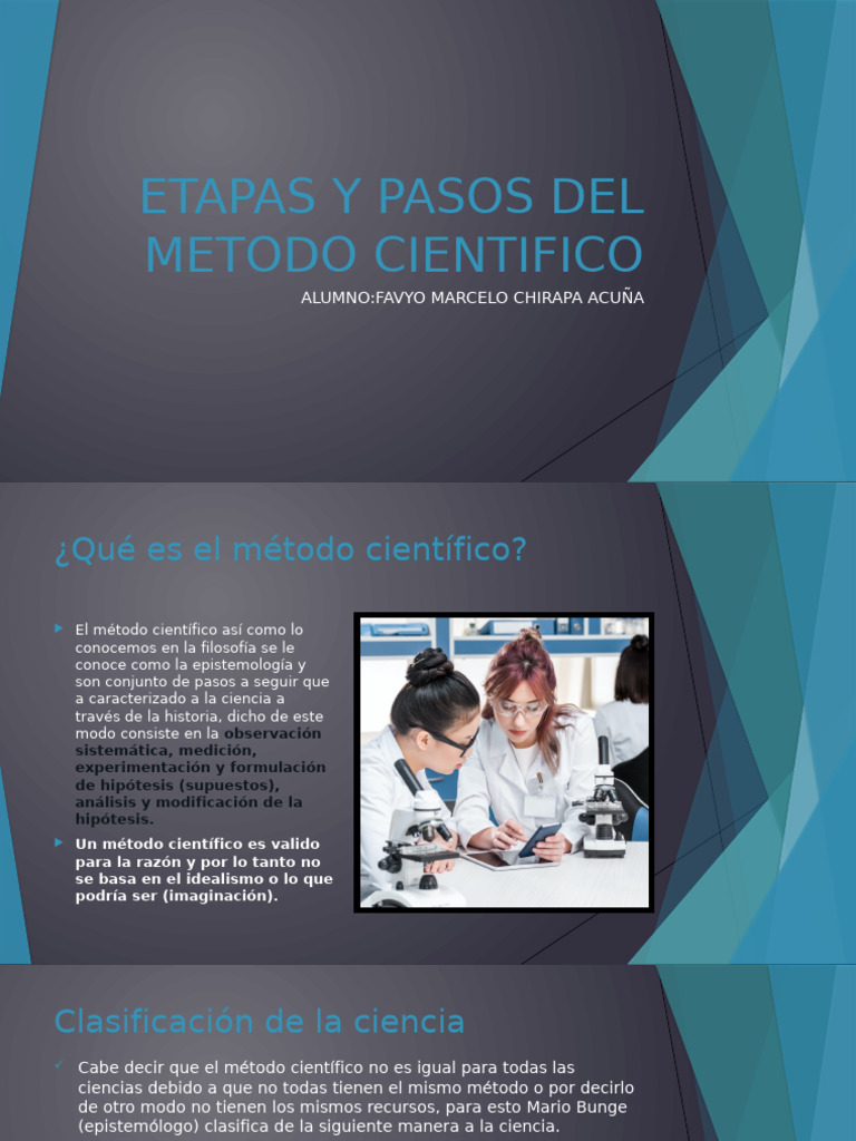 Etapas y Pasos Del Metodo Cientifico | PDF | Método científico | Teoría