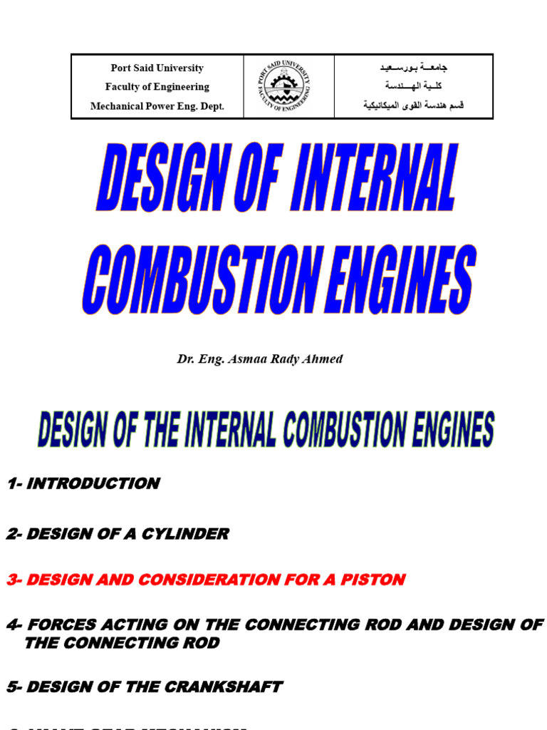 Piston Design for Internal Combustion Engines | PDF | Piston | Internal ...