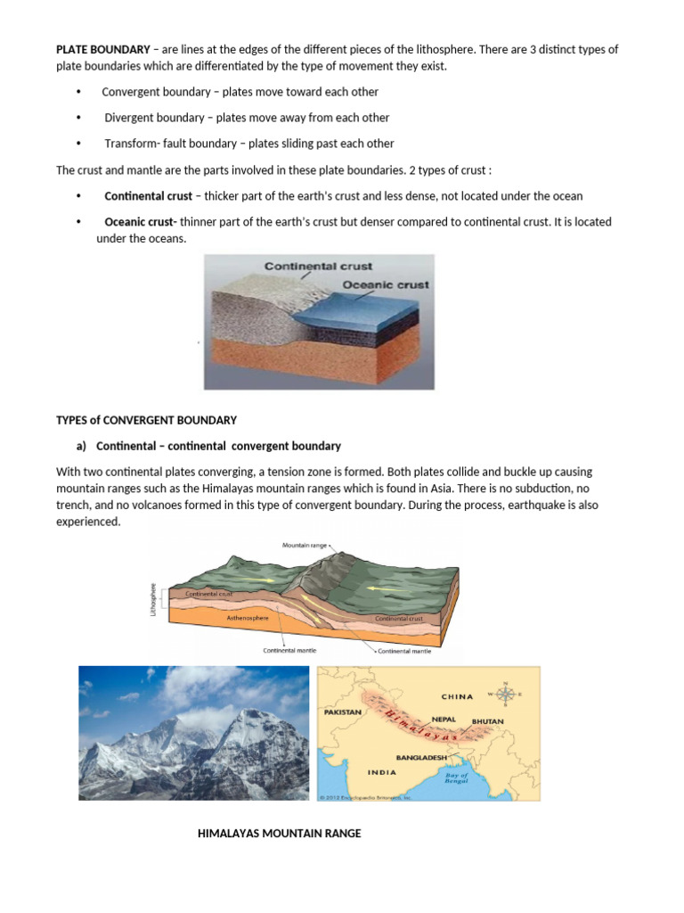 Students Copies Plate Boundaries | PDF | Plate Tectonics | Natural Sciences