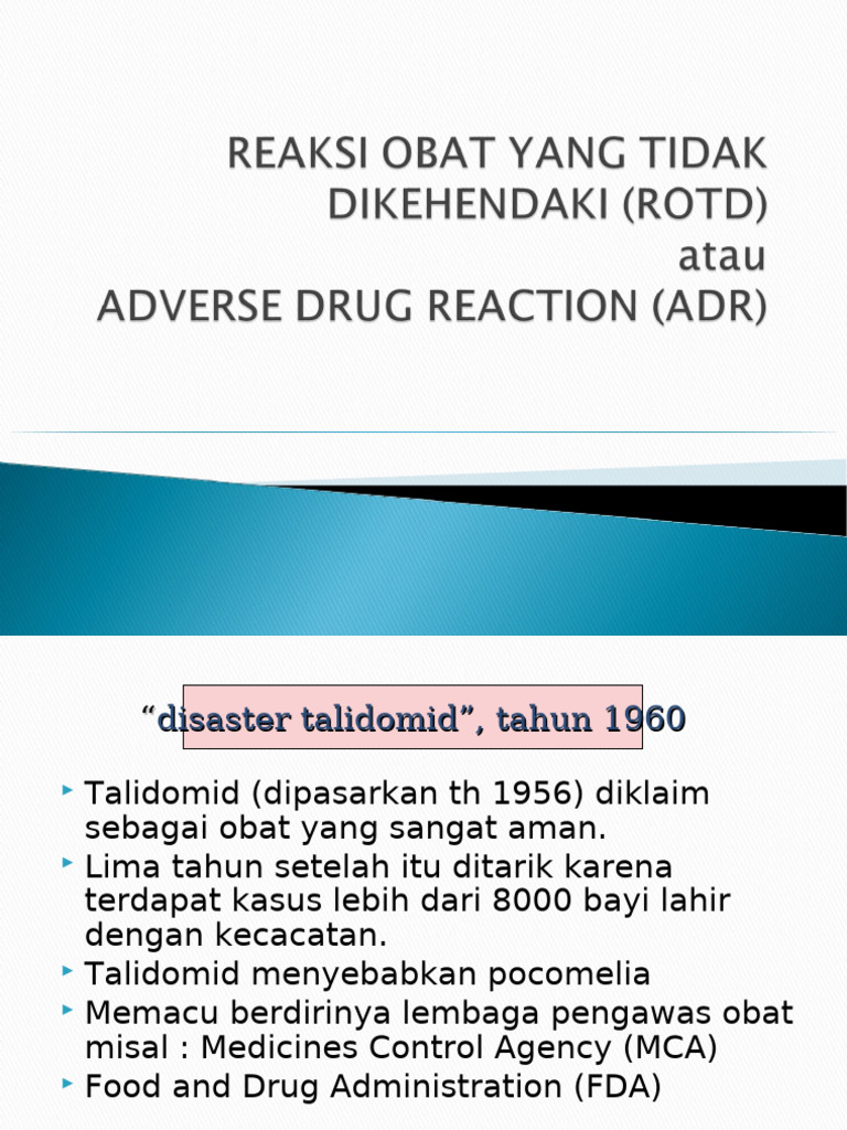 Risiko Reaksi Obat Tak Diinginkan | PDF