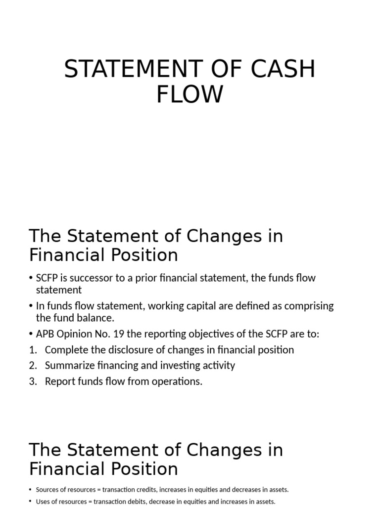 Chap 8 Statement of Cash Flow | PDF | Working Capital | Equity (Finance)