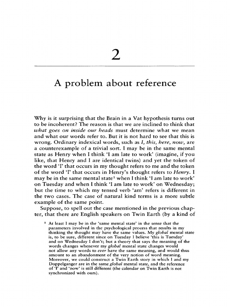 Understanding Reference in Language | PDF | Truth | Theory