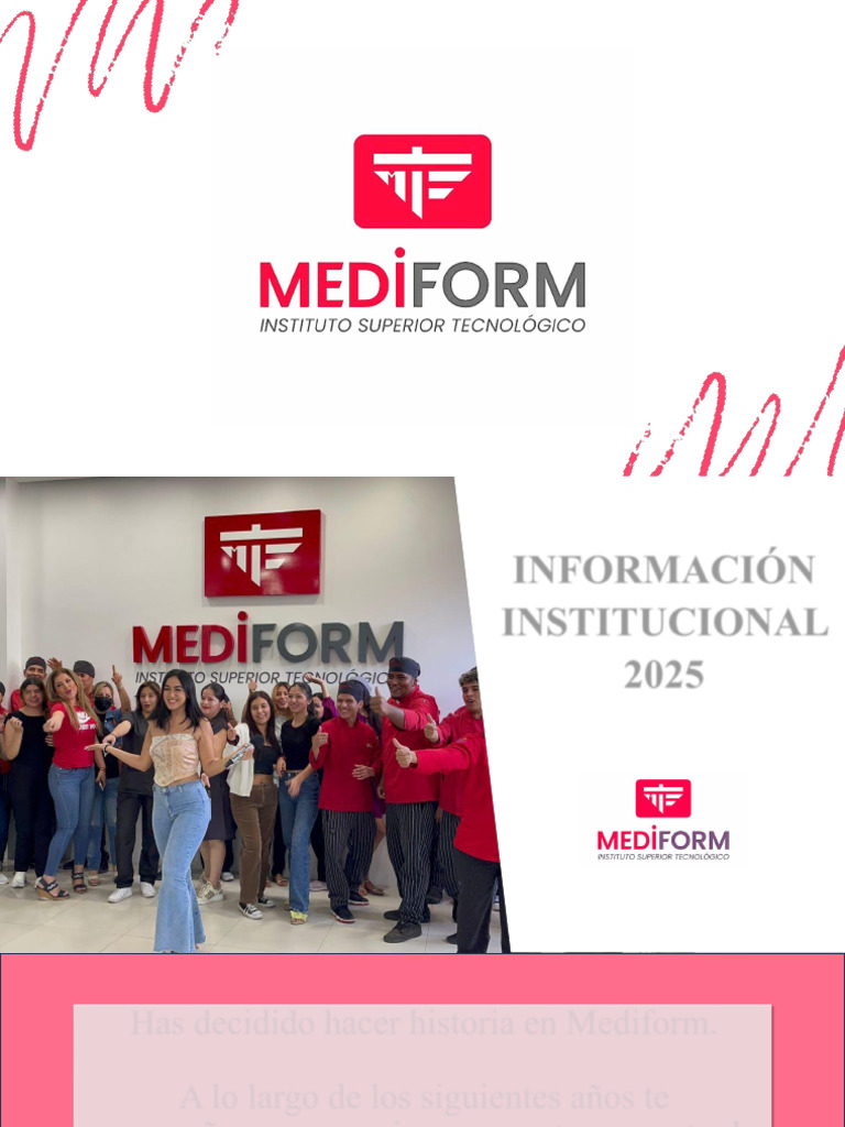 Bienvenida al Tecnológico Mediform 2025 | PDF | Institución