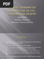 Rainwater Harvesting in the Chihuahuan Desert