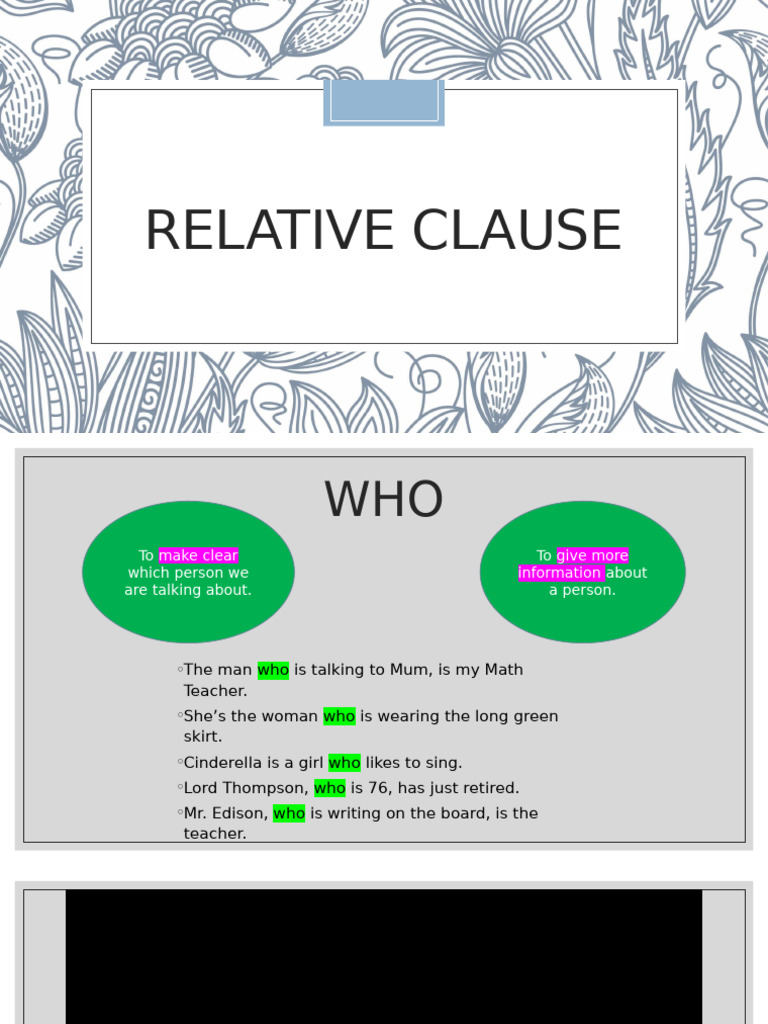Using Relative Clauses with Where | PDF
